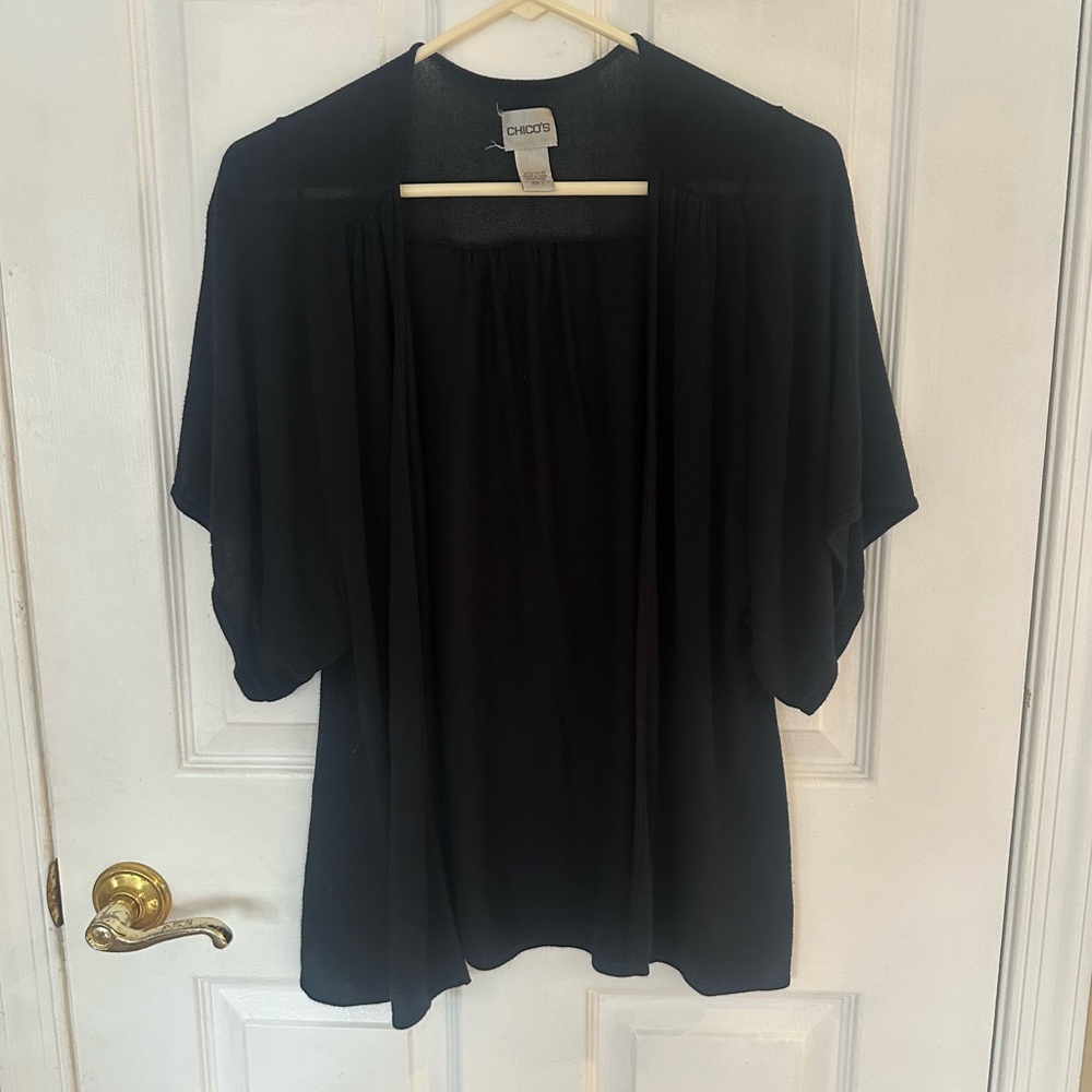 Chico's Classic Black Cardigan